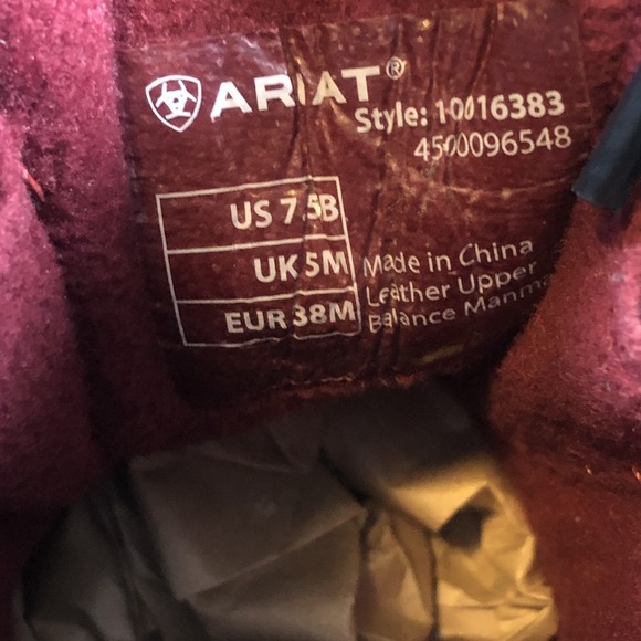 Ariat Insulated Waterproof Boots Womens 7.5 Black Leather Ankle Riding 10016383 - Picture 9 of 16